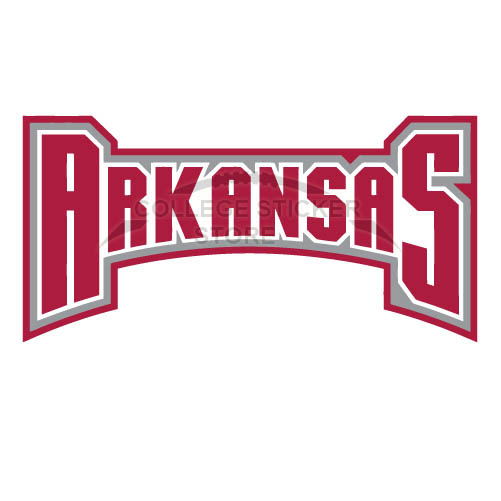Customs Arkansas Razorbacks 2001 2008 Wordmark Logo Iron-on Transfers (Wall Stickers) N3740